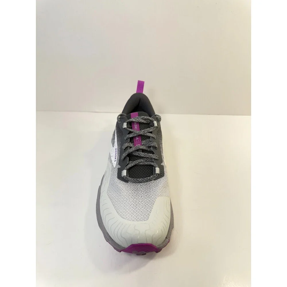 01767 Brooks Womens Brooks Cascadia 17 Trail, Grey/Purple, Running Shoes-US 9.5 - Picture 3 of 5